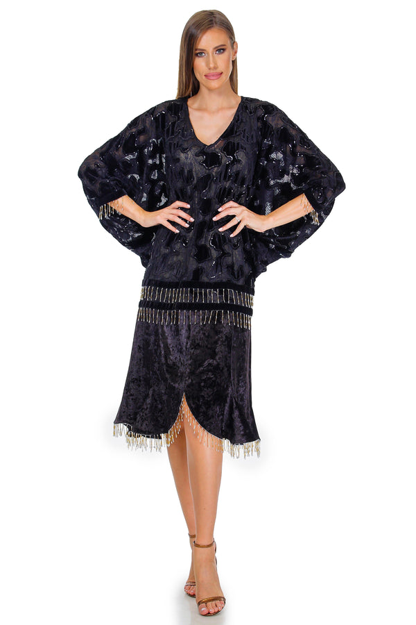 Rochie voal cu aplicatii  Liza Panait Liza Panait Online Boutique